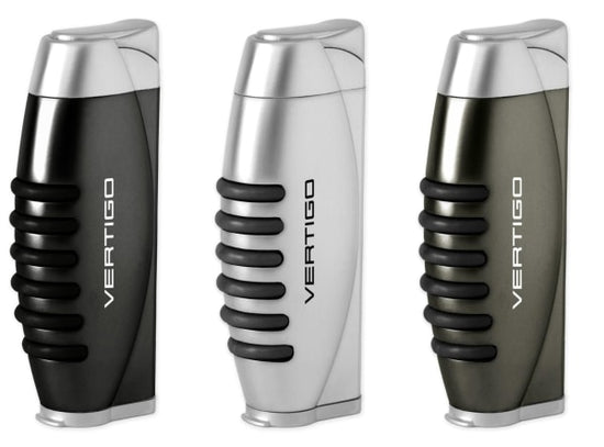 Vertigo Blitz Single Torch Lighter w/ Fold-Out Punch