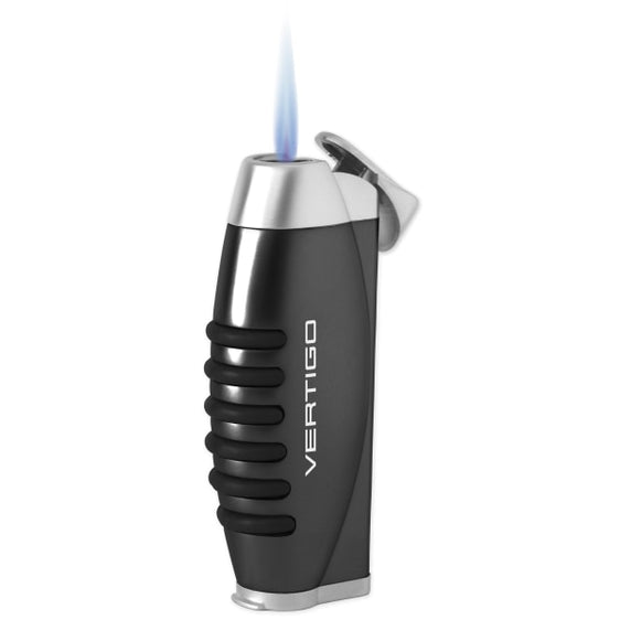 Vertigo Blitz Single Torch Lighter w/ Fold-Out Punch