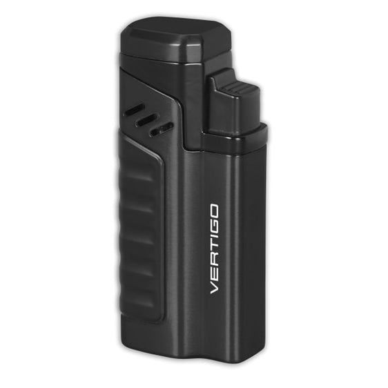 Vertigo Renegade Quad Torch Lighter w/ Punch - Black