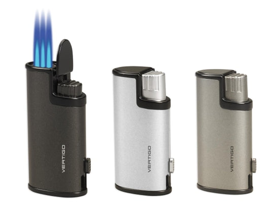 Vertigo Warrior Triple Flame Lighter w/ Cigar Punch