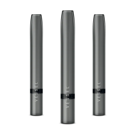 Vessel Air Glass One Hitters - 3 Pack - Gray
