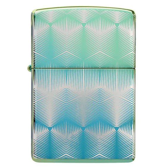 Zippo Lighter - Teal Pattern