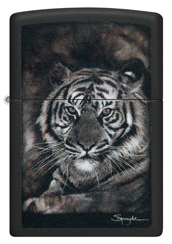 Zippo Lighter - Spazuk Tiger Fire Painting