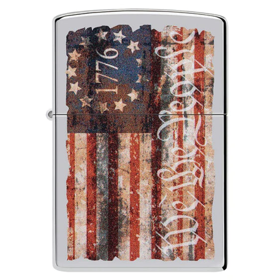 Zippo Lighter - Betsy Ross-Inspired 1776 American Flag - Lighter USA
