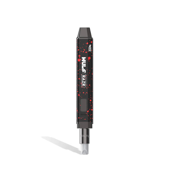 Yocan Razr Nectar Collector and Hot Knife by Wulf Mods - Black Red Splatter