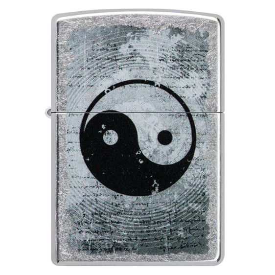 Zippo Lighter - Distressed Yin Yang