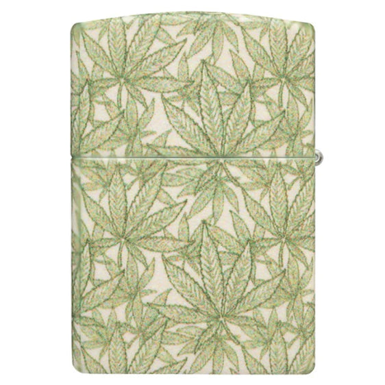 Zippo Lighter - All Over Cannabis