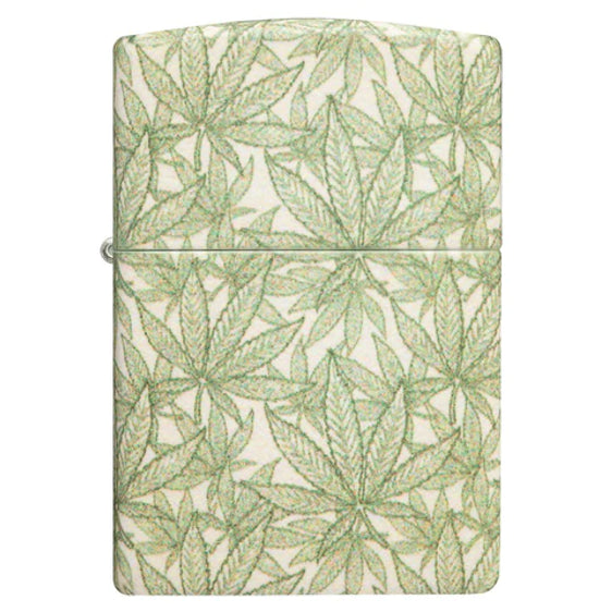 Zippo Lighter - All Over Cannabis