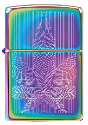 Zippo Lighter - Multi Color Cannabis