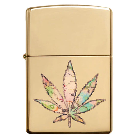 Zippo Lighter - Pot Leaf Fusion Design