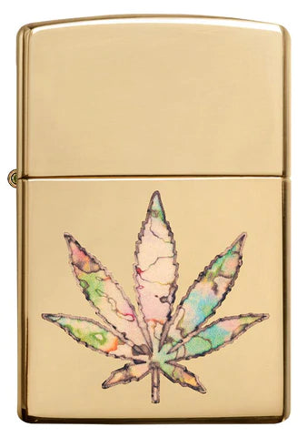 Zippo Lighter - Pot Leaf Fusion Design