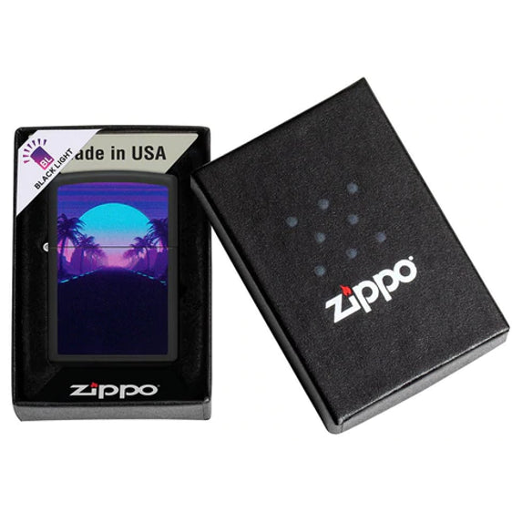 Zippo Lighter - Sunset Black Light