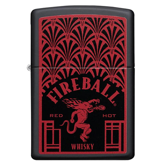 Zippo Lighter - Fireball Red Hot Whisky - Lighter USA