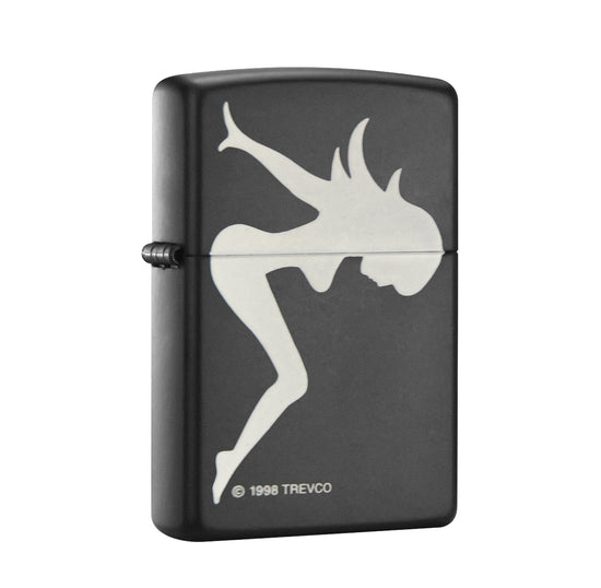 Zippo Lighter - Trucker Babe Black Matte