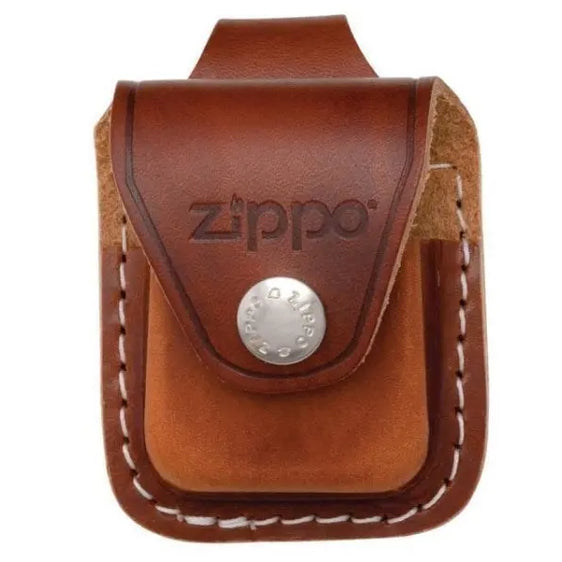 Zippo Brown Leather Lighter Pouch with Belt Loop