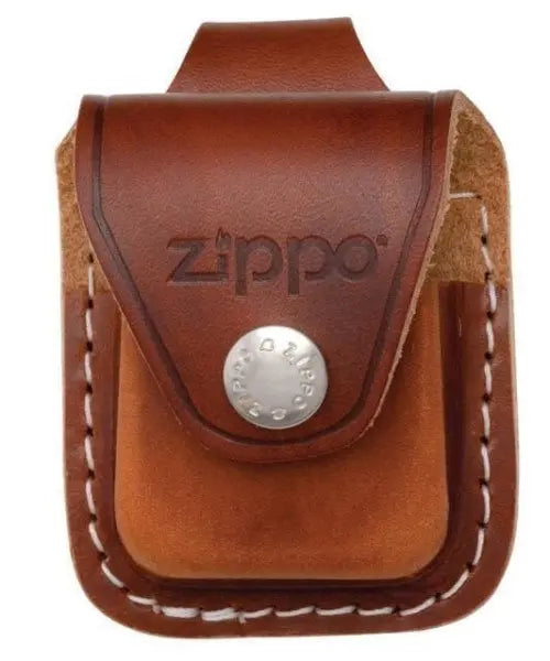 Zippo Brown Leather Lighter Pouch with Belt Loop