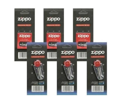 Zippo Genuine Flints & Wicks Variety Packs
