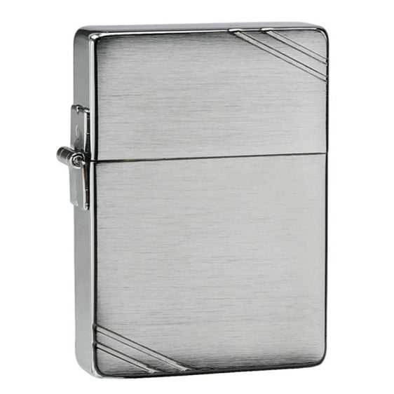 Zippo Lighter - 1935 Replica w/ Slashes Brushed Chrome