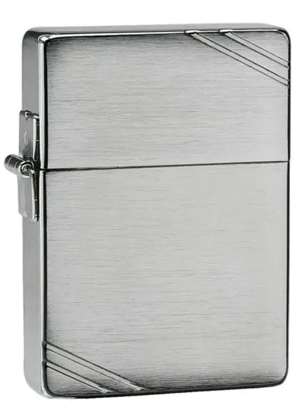 Zippo Lighter - 1935 Replica w/ Slashes Brushed Chrome