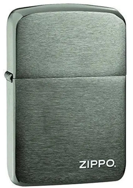 Zippo Lighter - 1941 Replica w/ Zippo logo on Black Ice
