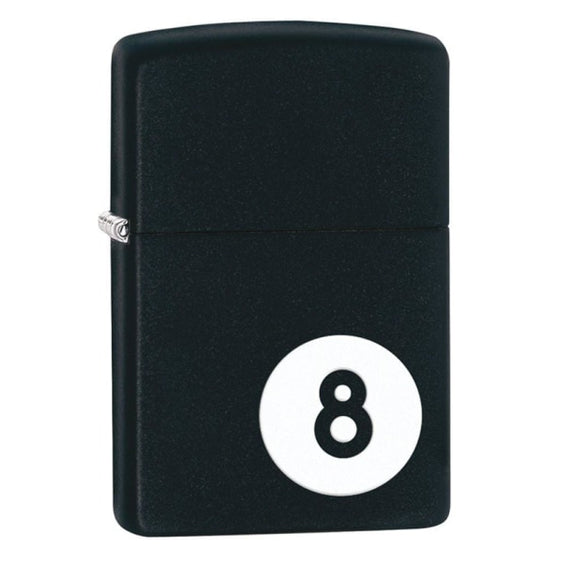 Zippo Lighter - 8 Ball Black Matte