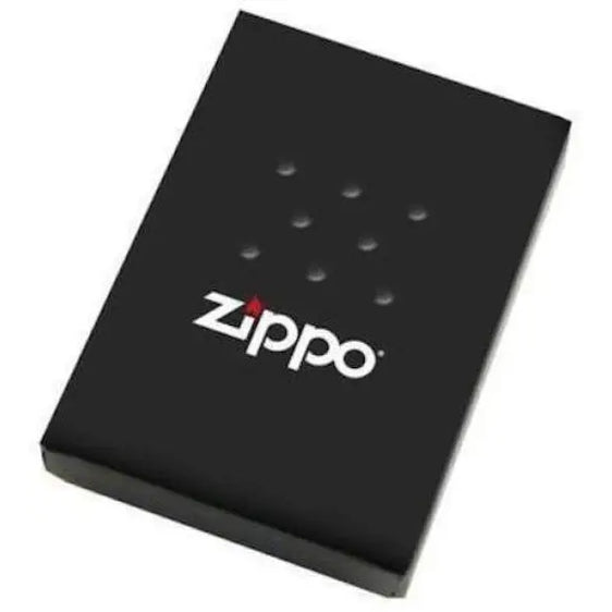 Zippo Lighter - 8-Ball Spider Brush Chrome
