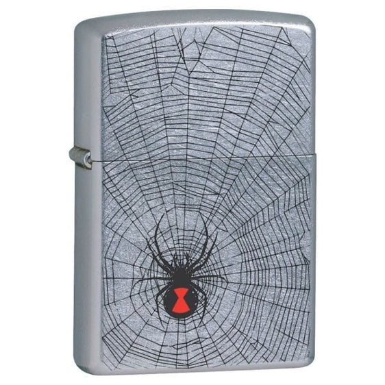Zippo Lighter - Black Widow Street Chrome
