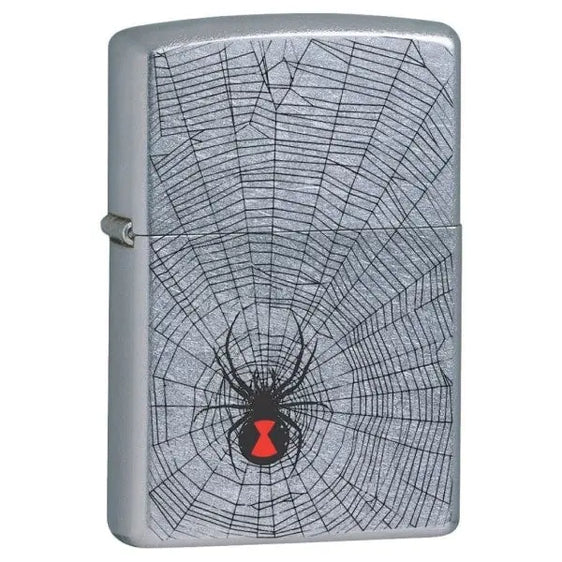Zippo Lighter - Black Widow Street Chrome