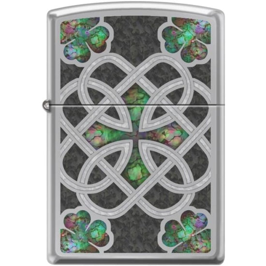 Zippo Lighter - Celtic Trinity Knot High Polish Chrome