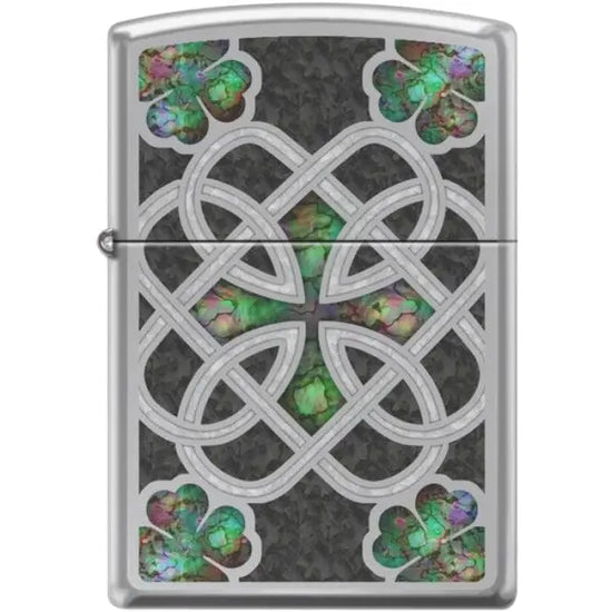 Zippo Lighter - Celtic Trinity Knot High Polish Chrome
