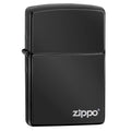 Zippo Lighter - Ebony w/Zippo Logo Zippo Zippo   