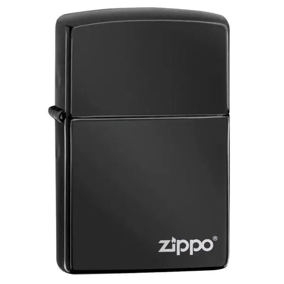 Zippo Lighter - Ebony w/Zippo Logo