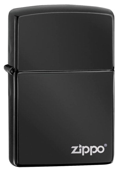 Zippo Lighter - Ebony w/Zippo Logo