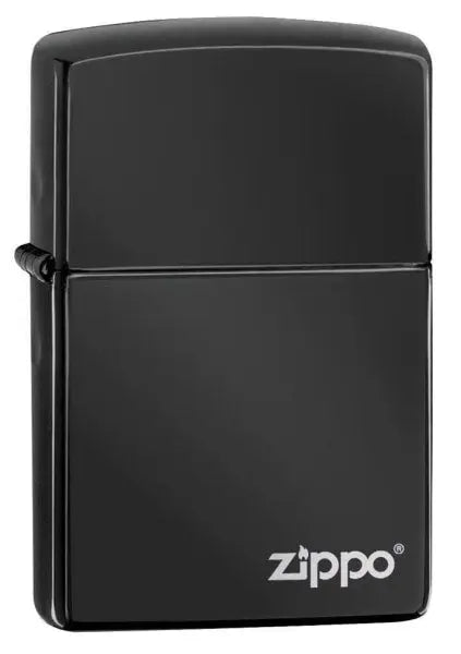 Zippo Lighter - Ebony w/Zippo Logo
