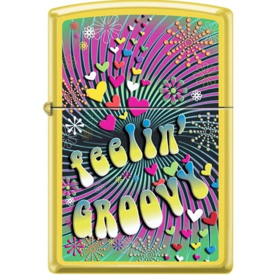 Zippo Lighter - Feelin' Groovy Lemon