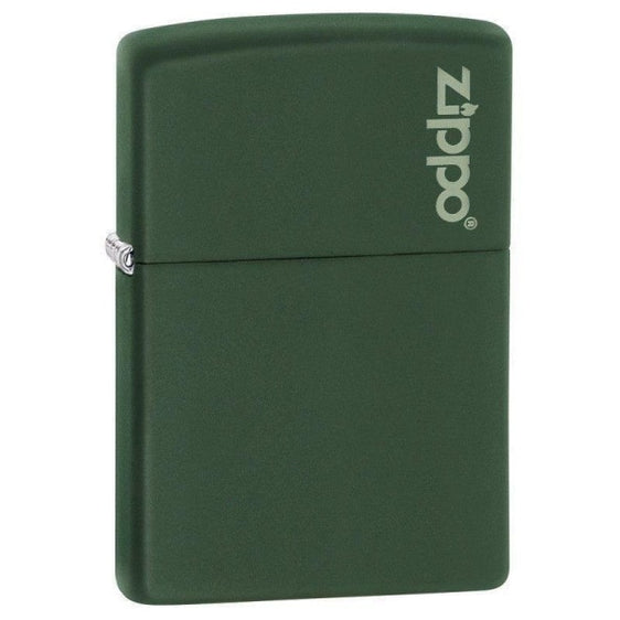 Zippo Lighter - Green Matte with Zippo Logo