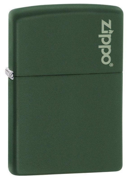 Zippo Lighter - Green Matte with Zippo Logo