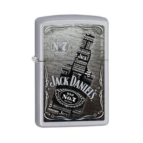 Zippo Lighter - Jack Daniel's Wrapped Into One Satin Chrome