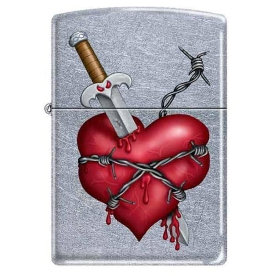 Zippo Lighter - Knife in Heart