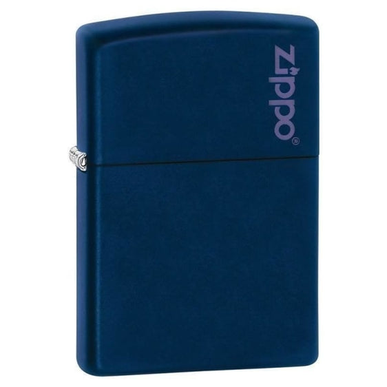 Zippo Lighter - Navy Matte with Zippo Logo
