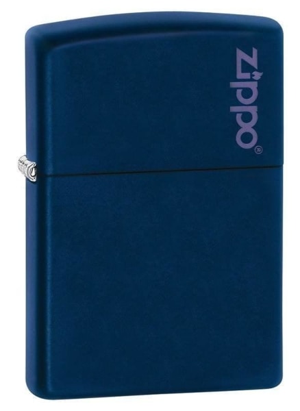 Zippo Lighter - Navy Matte with Zippo Logo