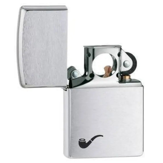 Zippo Lighter - Pipe Lighter Brushed Chrome