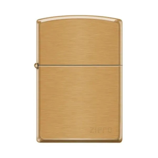 Zippo Lighter - Pipe Lighter With Logo Brushed Brass