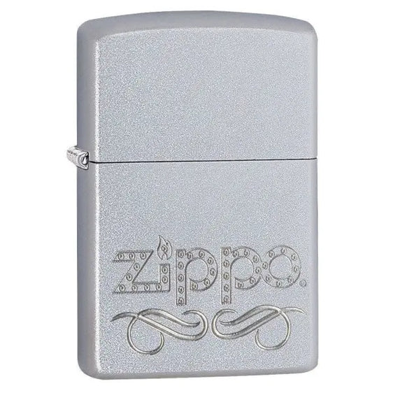 Zippo Lighter - Zippo Scroll Satin Chrome