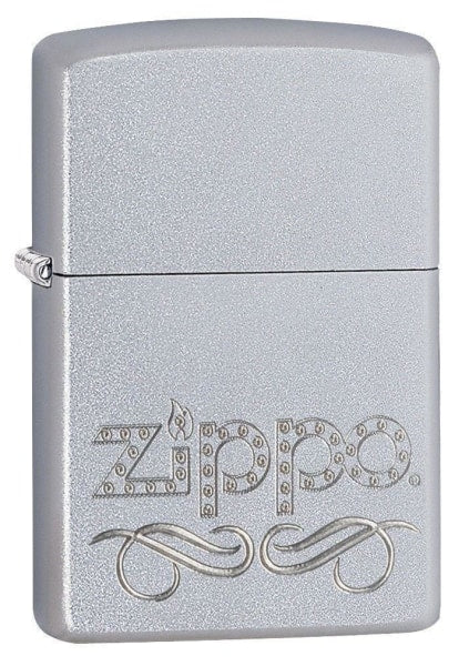 Zippo Lighter - Zippo Scroll Satin Chrome