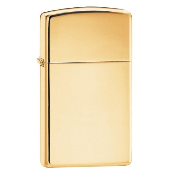 Zippo Lighter - Slim High Polish Brass