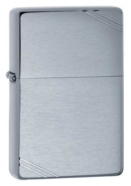 Zippo Lighter - Vintage Brushed w/ Slashes