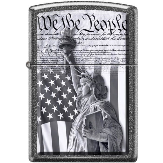 Zippo Lighter - We the People Iron Stone