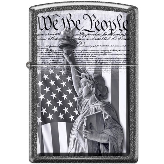 Zippo Lighter - We the People Iron Stone