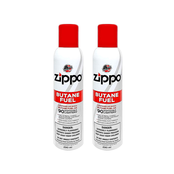 Zippo Butane Fuel 9.8 fl oz - 2 Pack